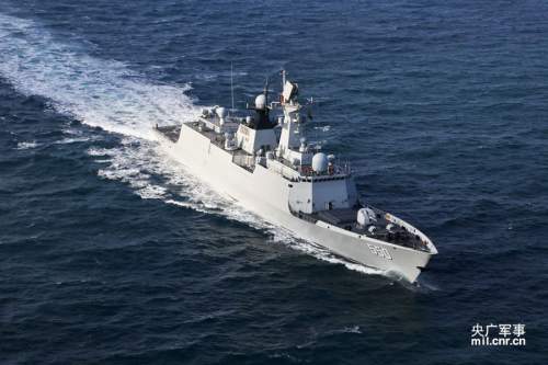 資料圖:“臨沂”號護衛艦