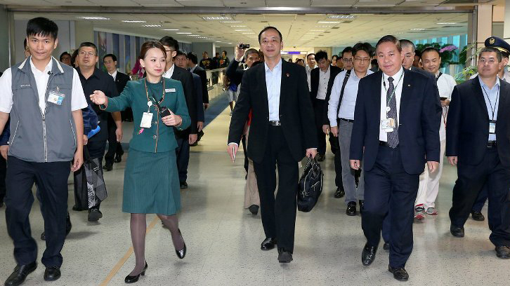 朱立倫結束訪美行程返臺 朱立倫結束訪美行程返臺