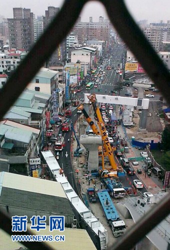 臺中捷運(yùn)鋼梁掉落勞動部門:加強(qiáng)勞動檢查