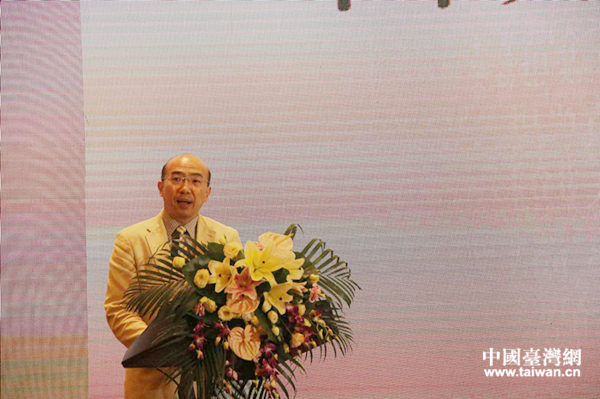 中華全國臺灣同胞聯誼會副會長紀斌致辭。(中國臺灣網 汪明珠 攝)