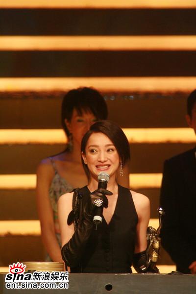 圖文:周迅獲最佳女主角獎淚灑頒獎現場